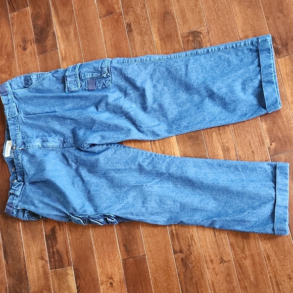 Orvis Cargo Pants Men's 42 Pleated Casual Fishing Work Denim Hiking Adjustable - Picture 3 of 16
